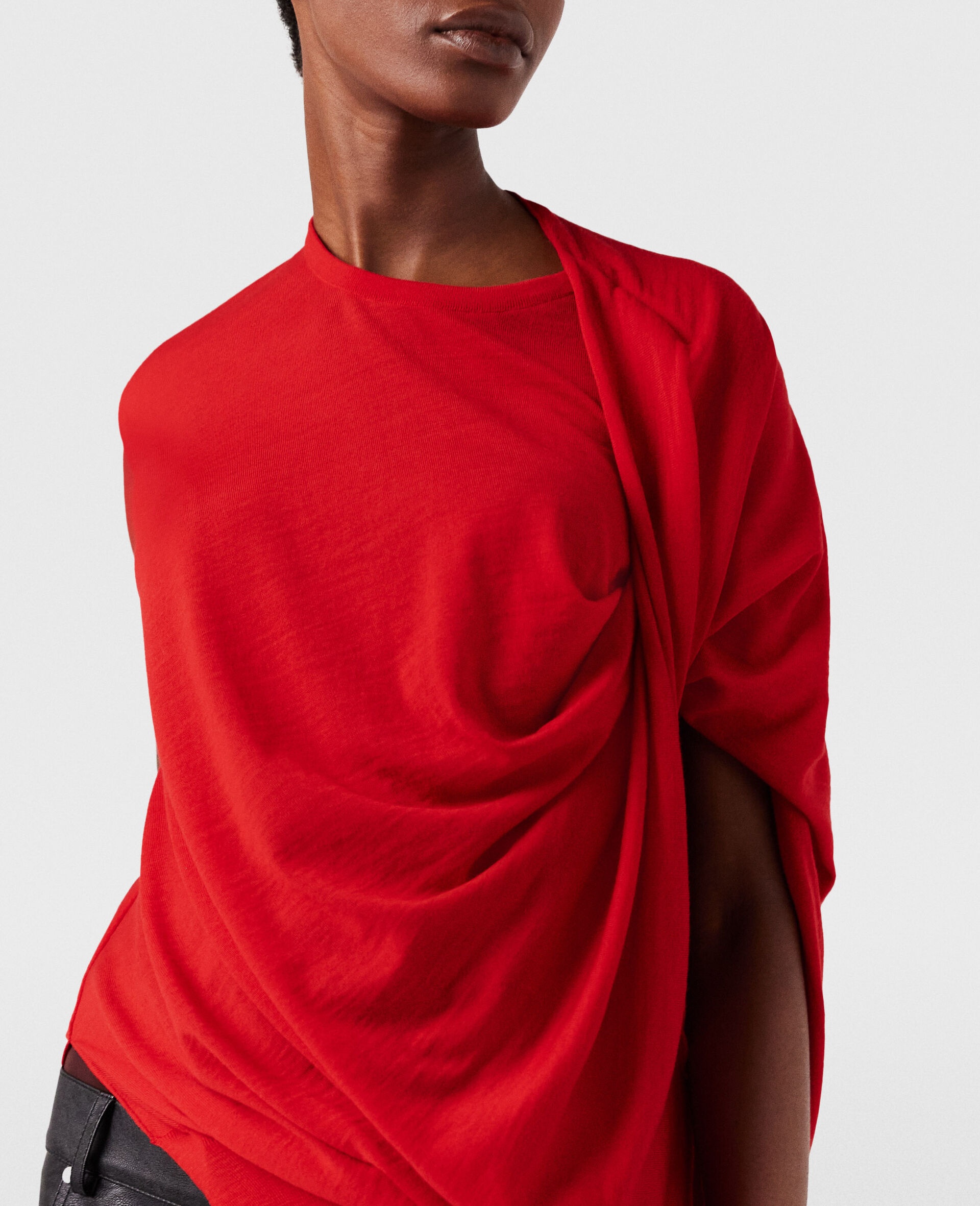 Asymmetric Draped Top - 3