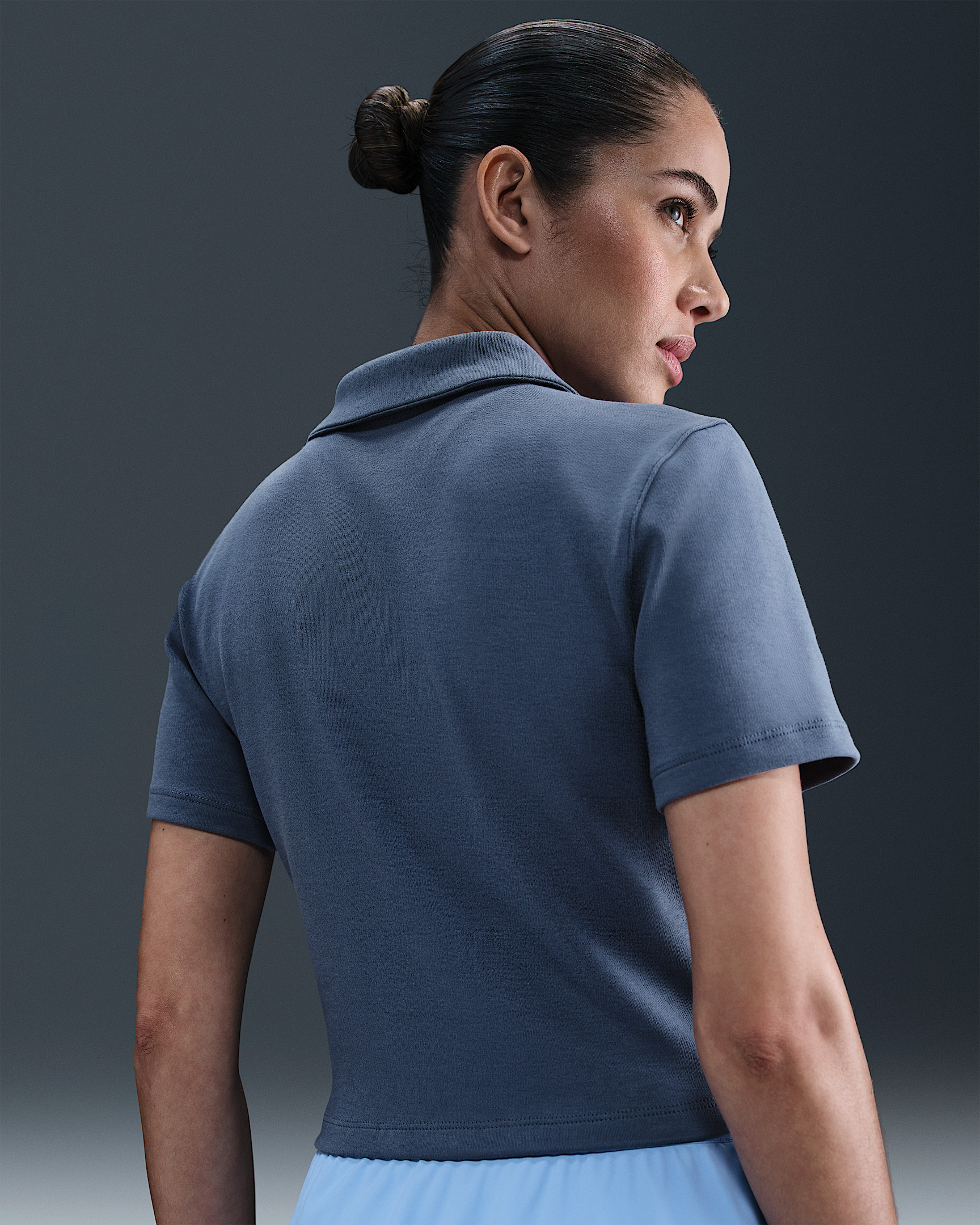 NikeCourt Heritage Women's Short-Sleeve Cropped Tennis Polo - 2