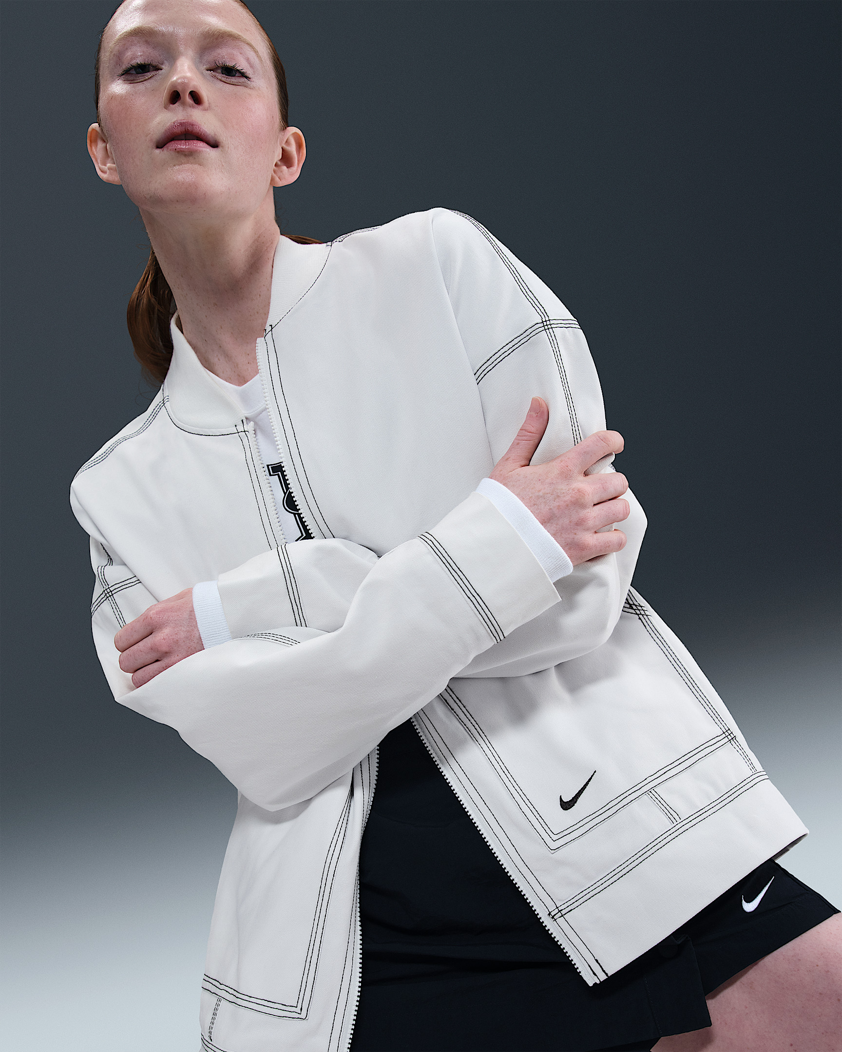 Nike Sportswear Women's Oversized Graphic Cargo Jacket - 3