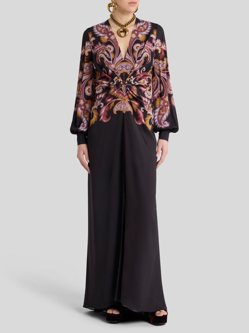 Etro PRINTED STRETCH SABLÉ DRESS outlook