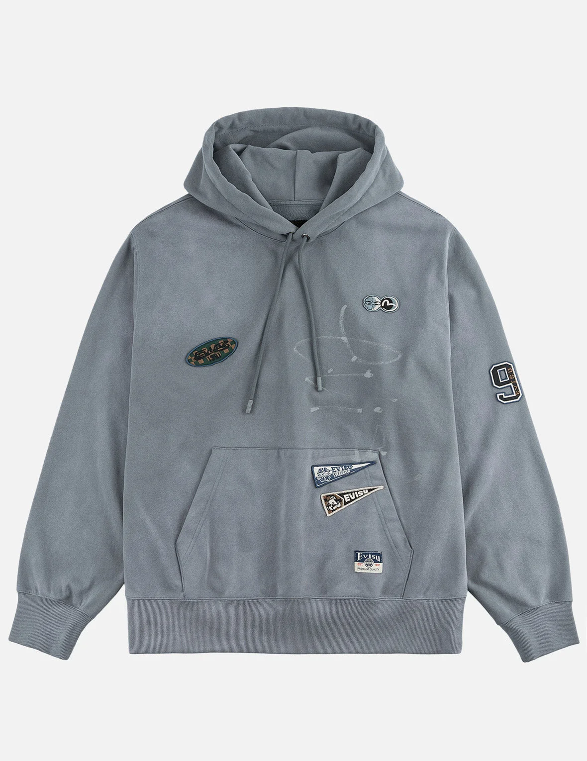 Fortune Embroidered Badges Hoodie - 1