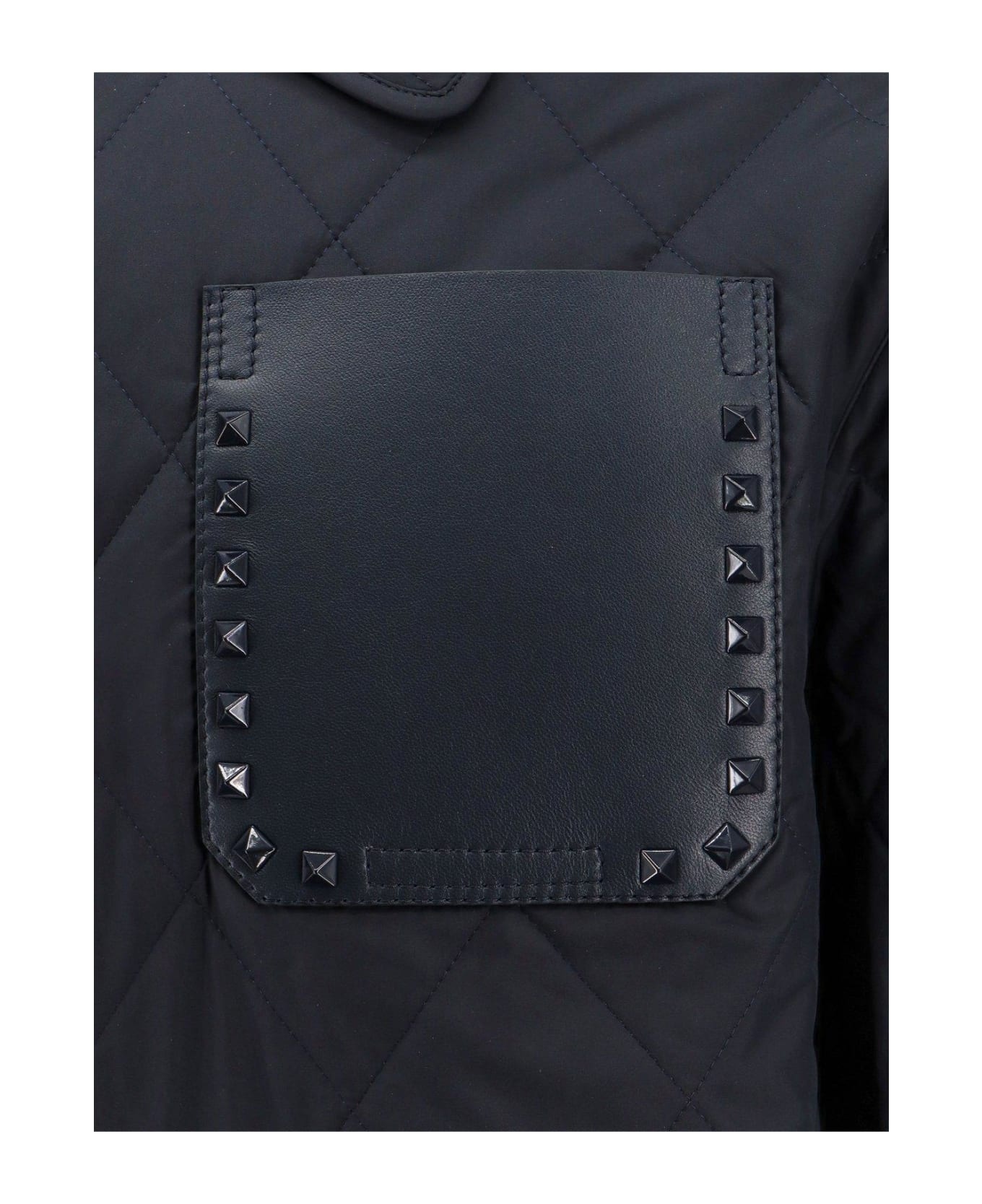 Stud Detailed Zip-up Jacket - 3