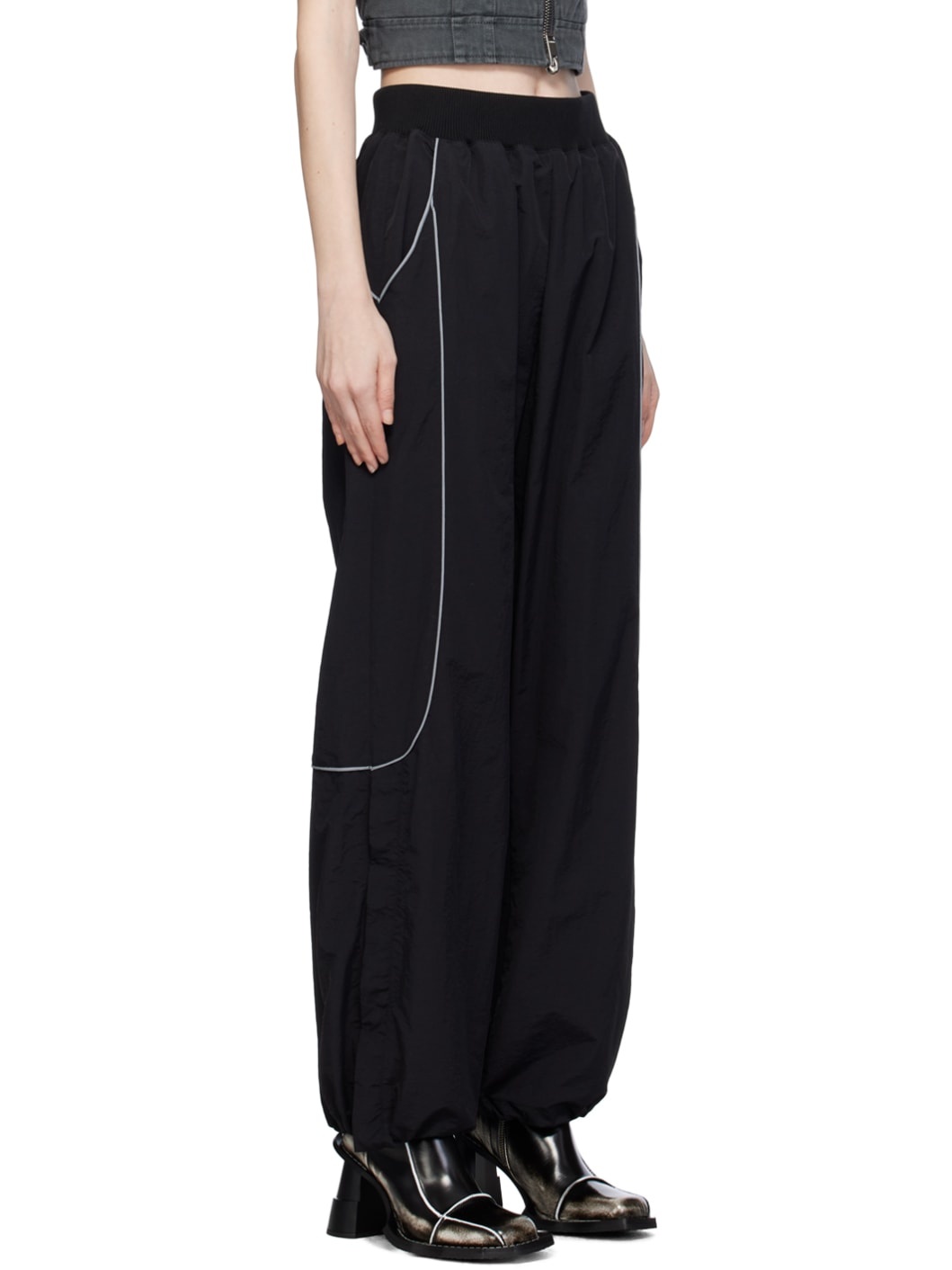 Black Track Trousers - 2