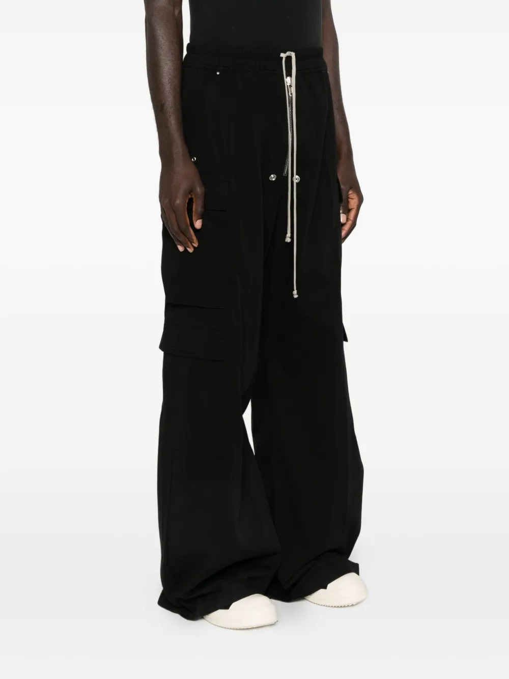 RICK OWENS DRKSHDW - Men Twill Double Cargo Jumbo Belas Pants - 2