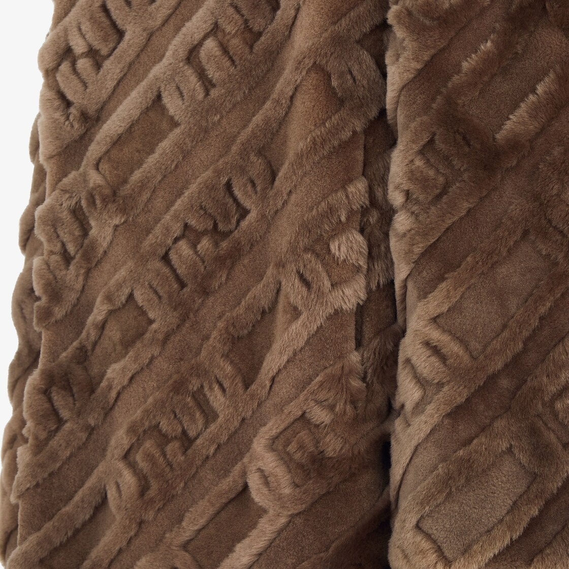 Brown shearling coat - 3
