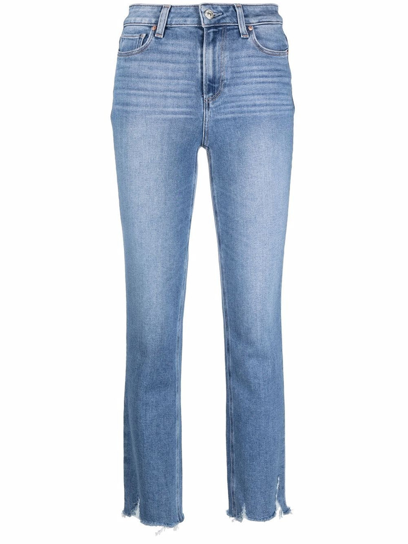 mid-rise straight-leg jeans 1