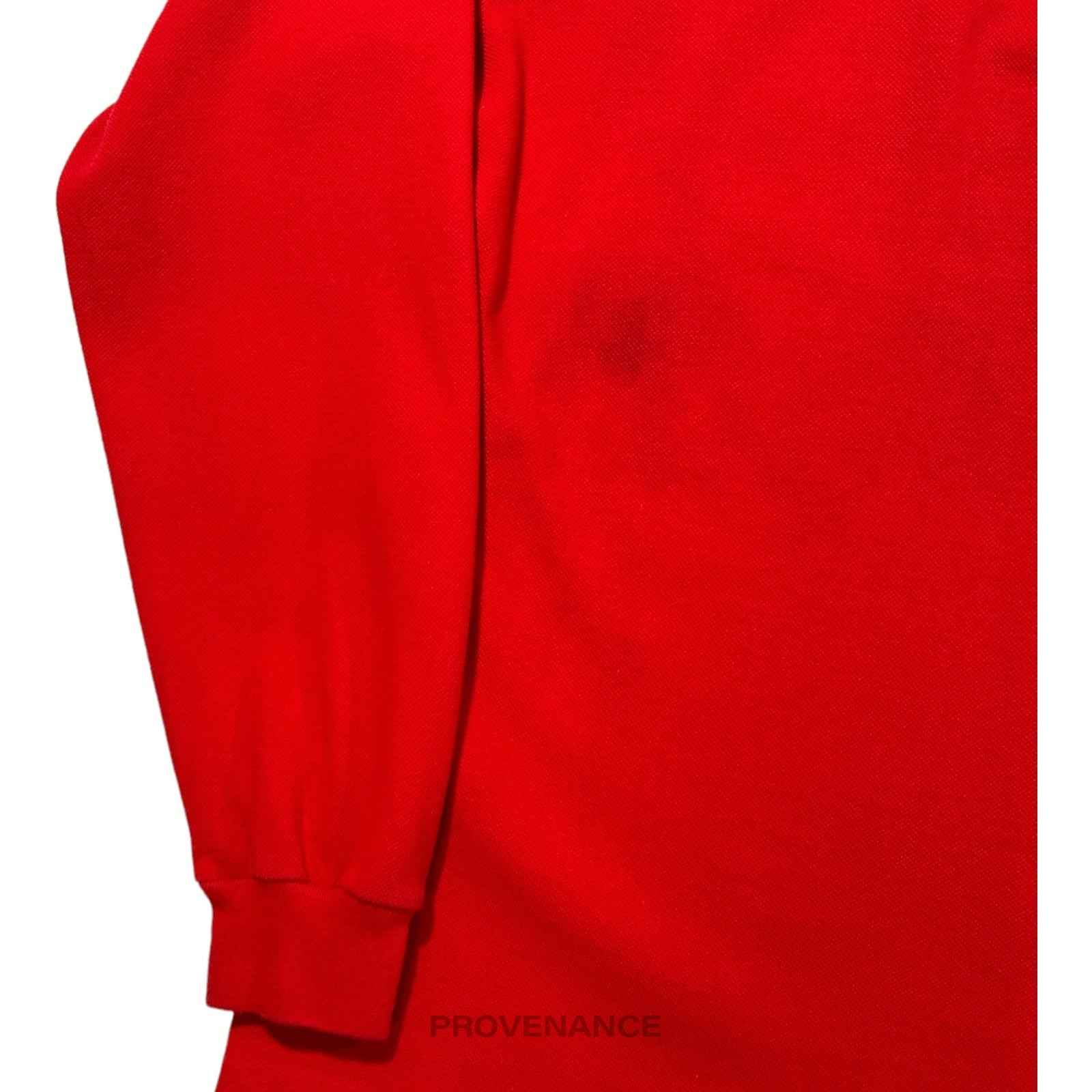 Burberry Sports Long Sleeve Polo Shirt - Red Nova Check M - 5