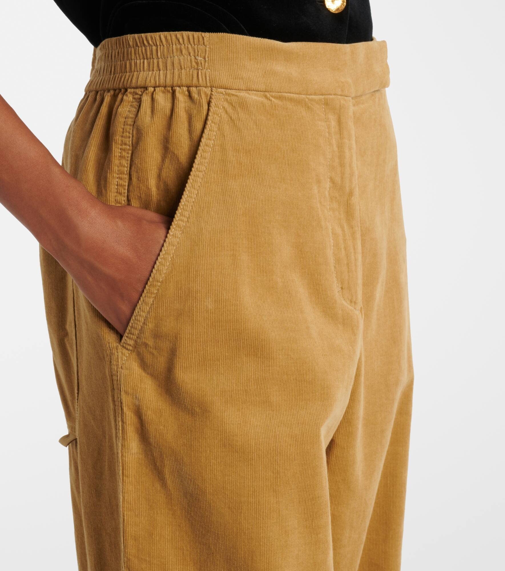 Twisted Structure corduroy wide-leg pants - 5