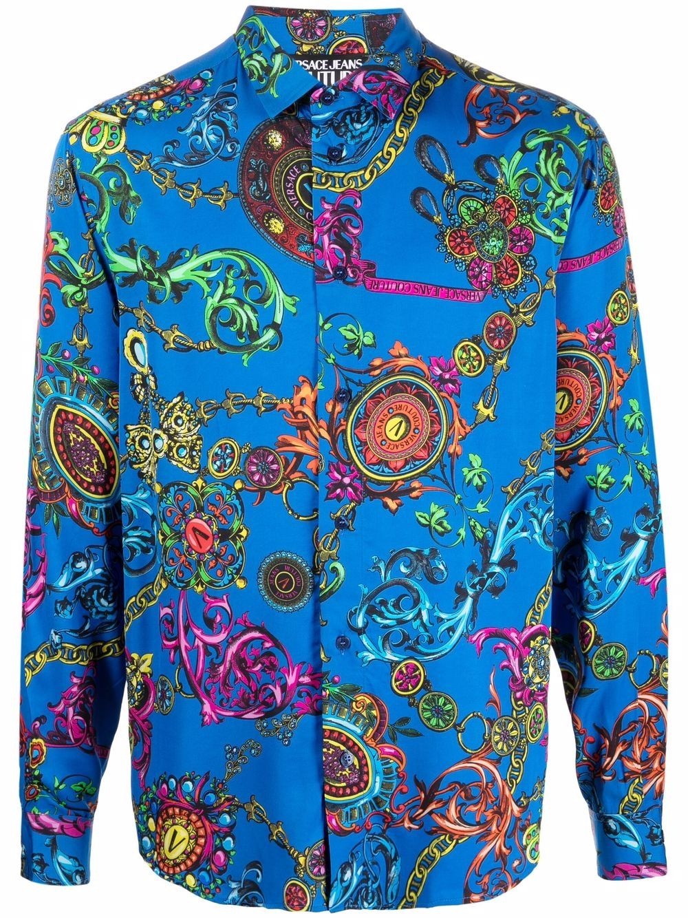 Regalia Baroque-print long-sleeve shirt - 1