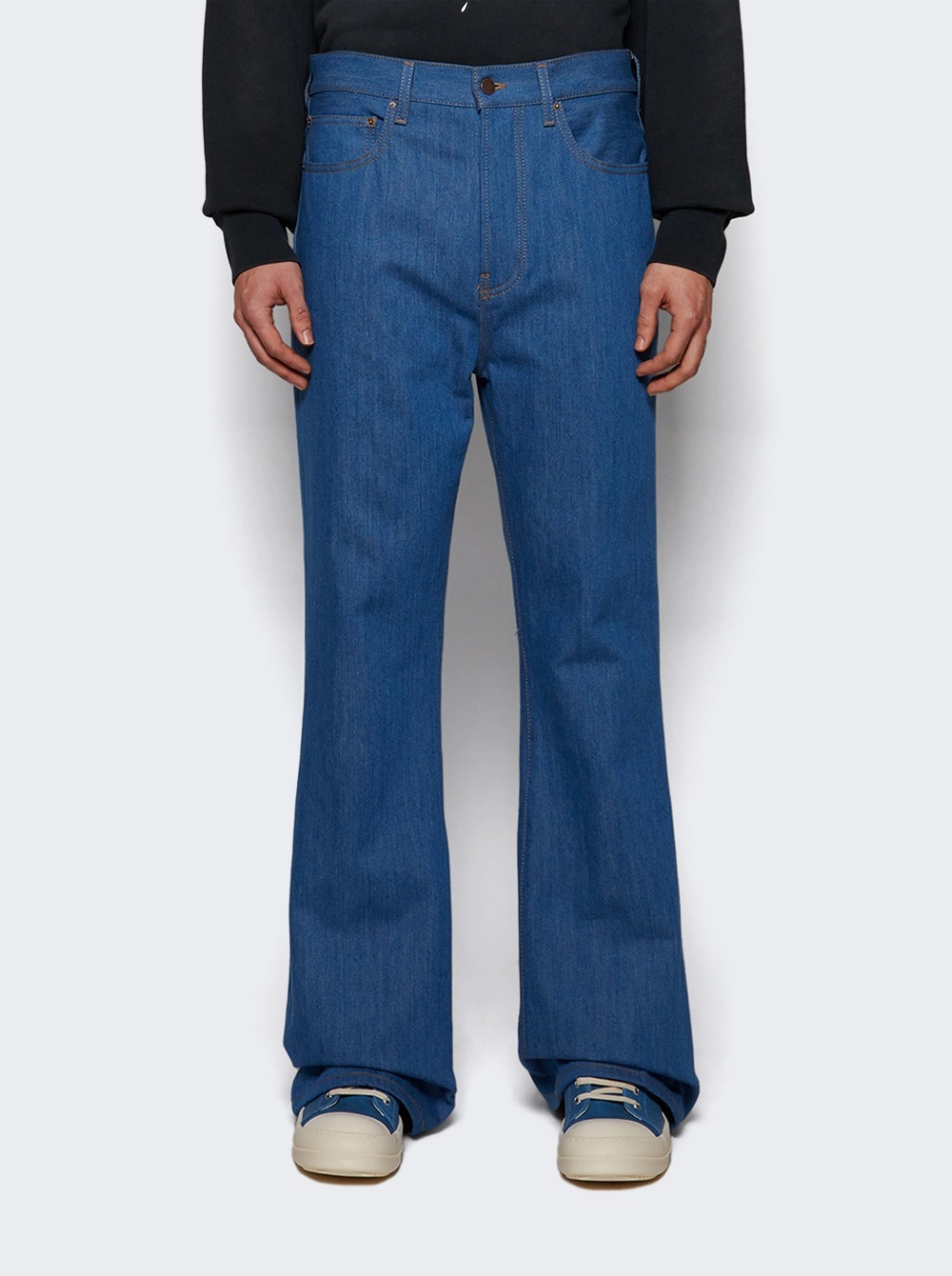 Creased Flare Pant Retro Indigo - 2