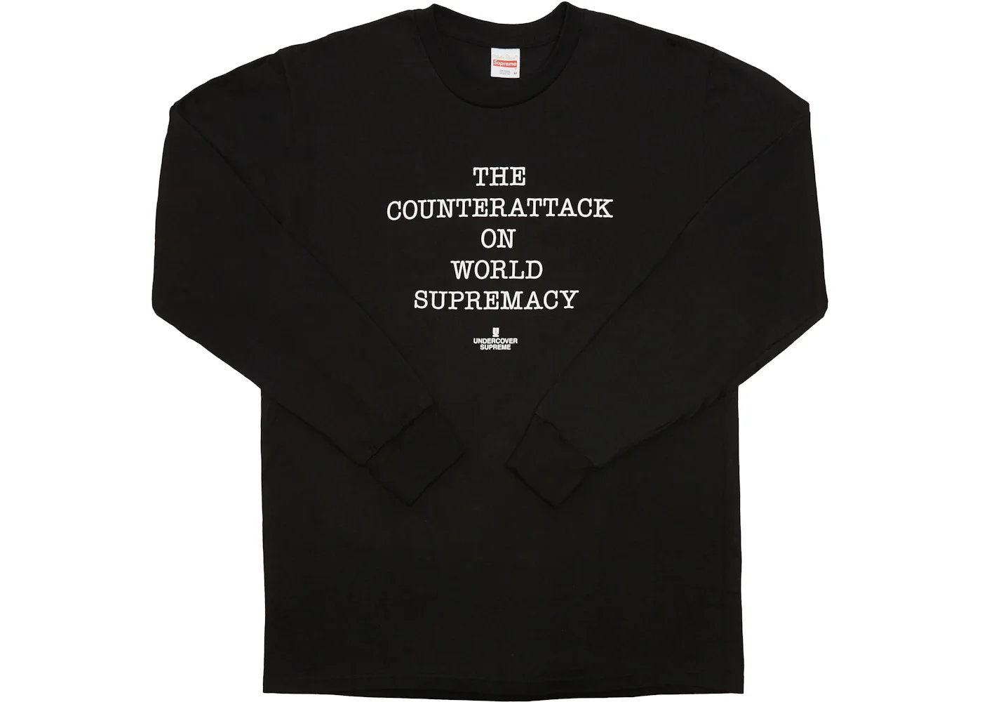Supreme UNDERCOVER/Public Enemy Counterattack L/S Tee Black - 1