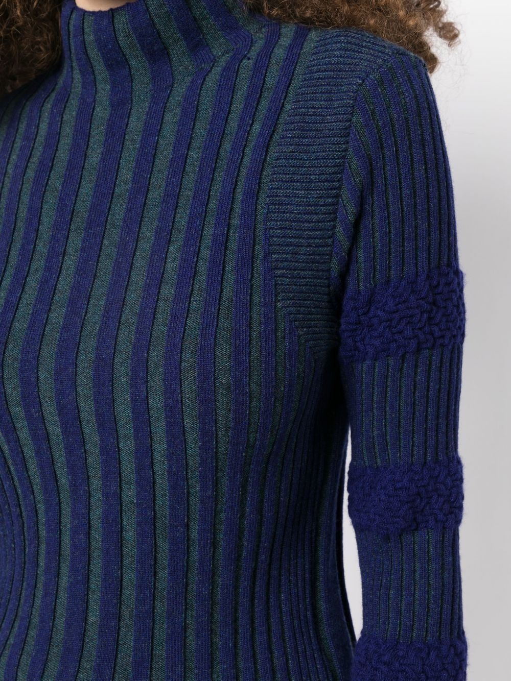 ribbed-knit long-sleeve jumper - 5