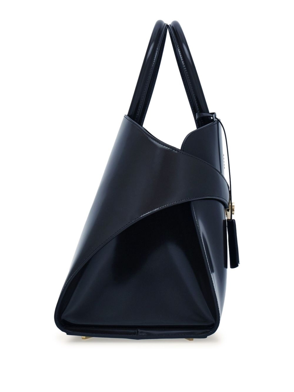 Hug leather tote bag - 4