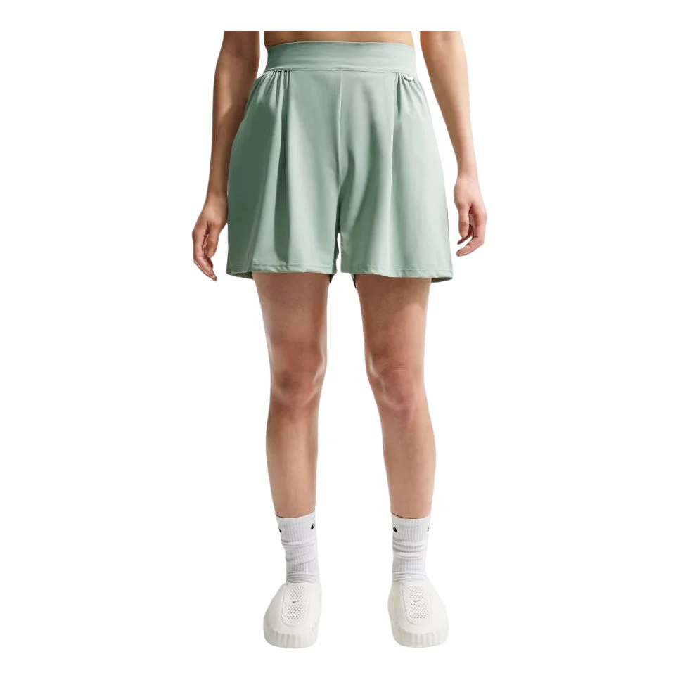 (WMNS) Nike 24.7 Perfect Stretch Dri-Fit High-Waisted Shorts 'Steam Dutch Green' IB9185-006 - 1