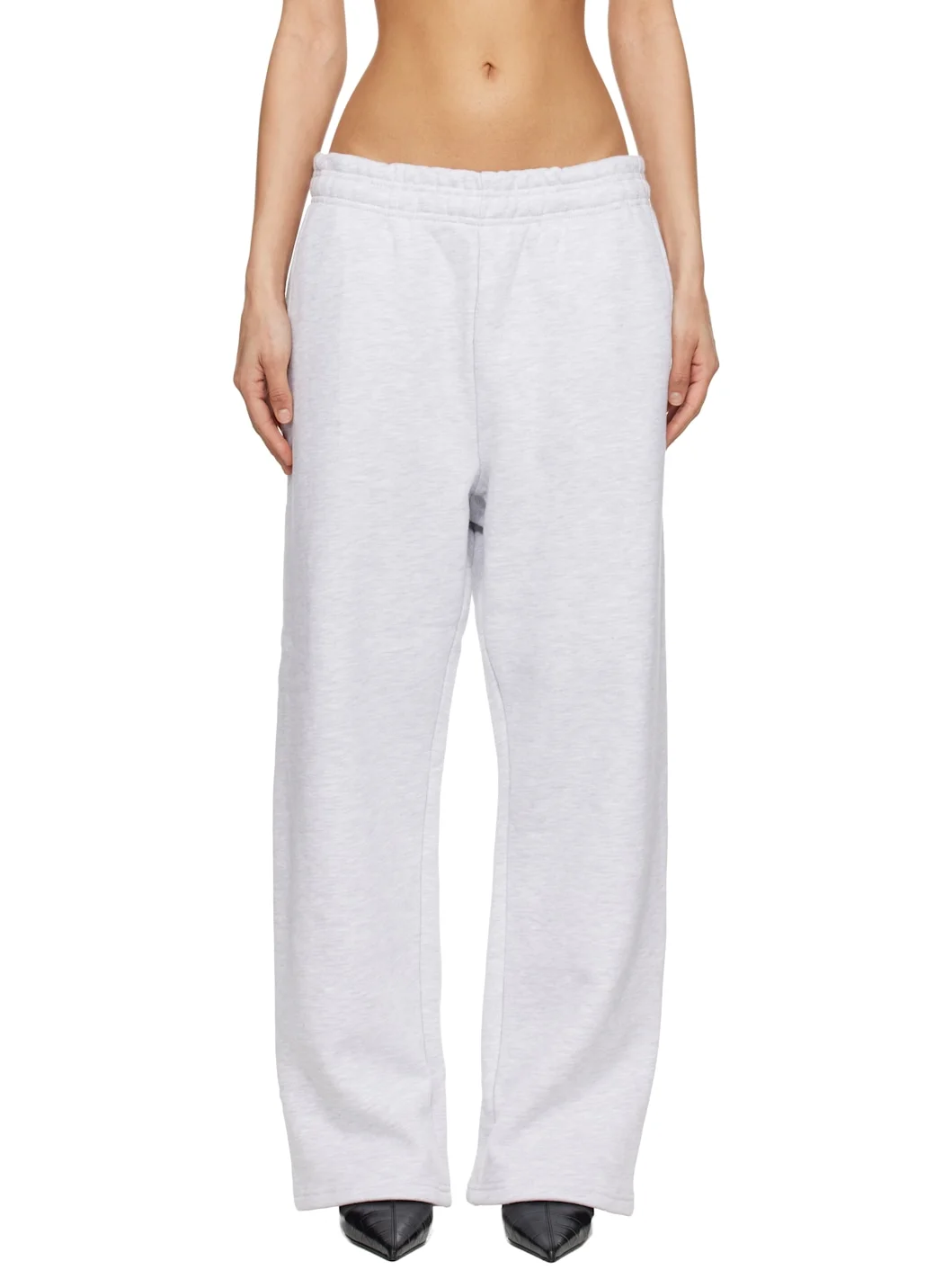 Gray Straight Leg Sweatpants - 1