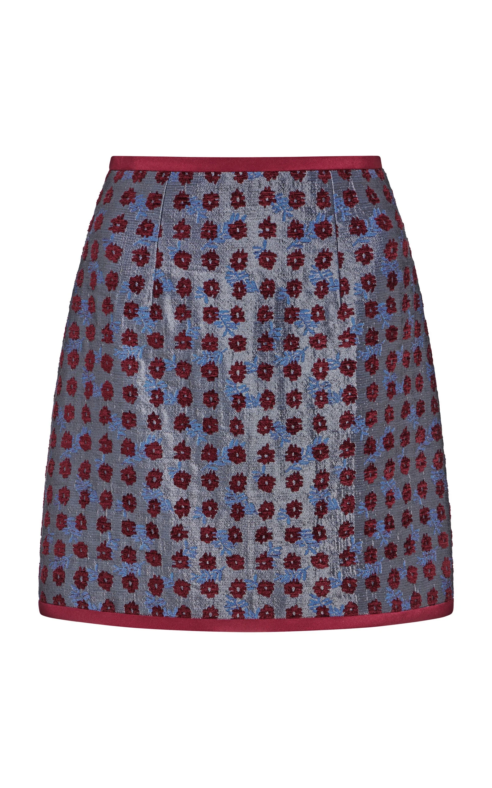 Linette Teal Tapestry Mini Skirt - 1