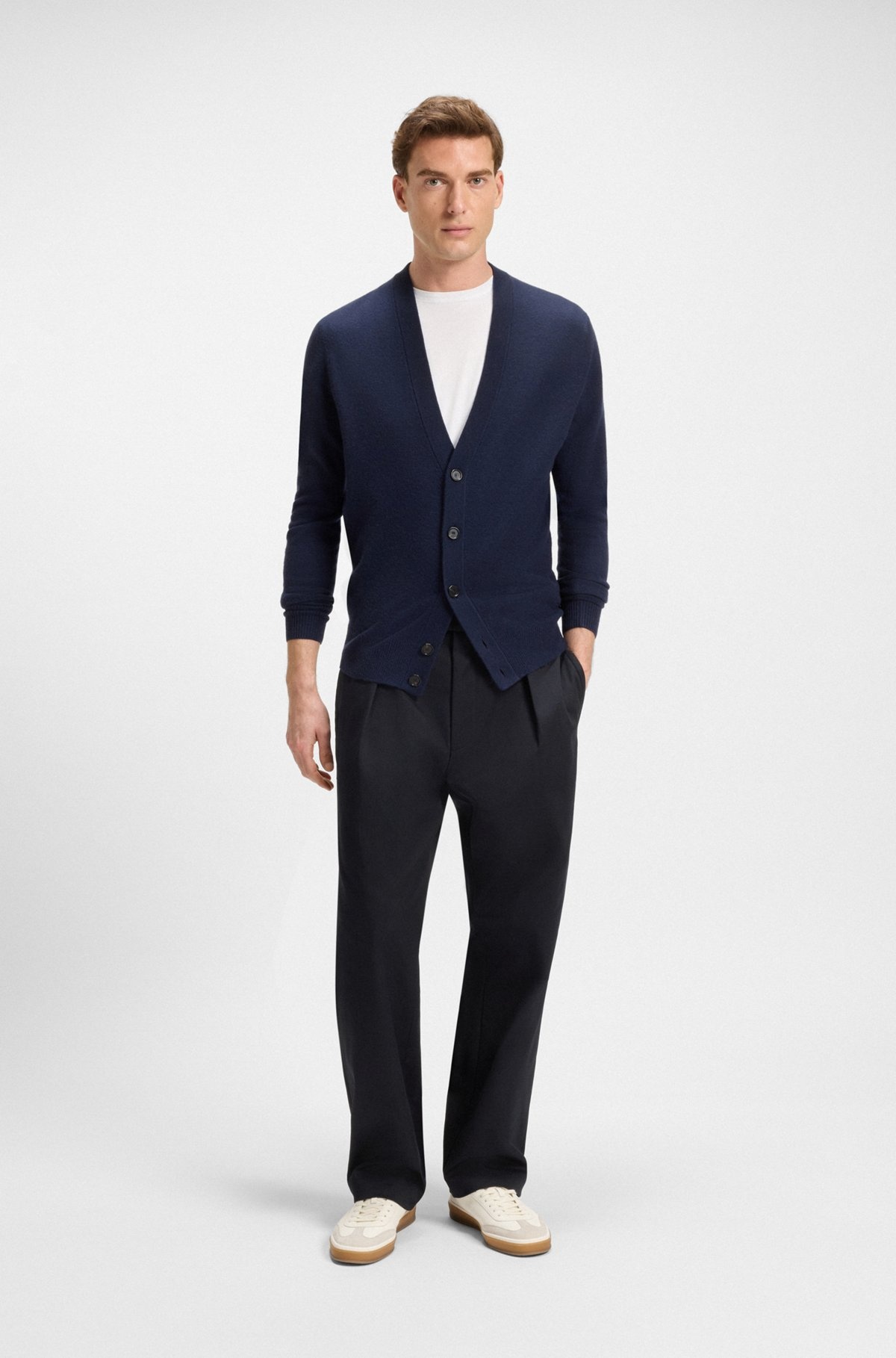 BECKHAM X BOSS TROUSERS IN STRETCH COTTON - 4