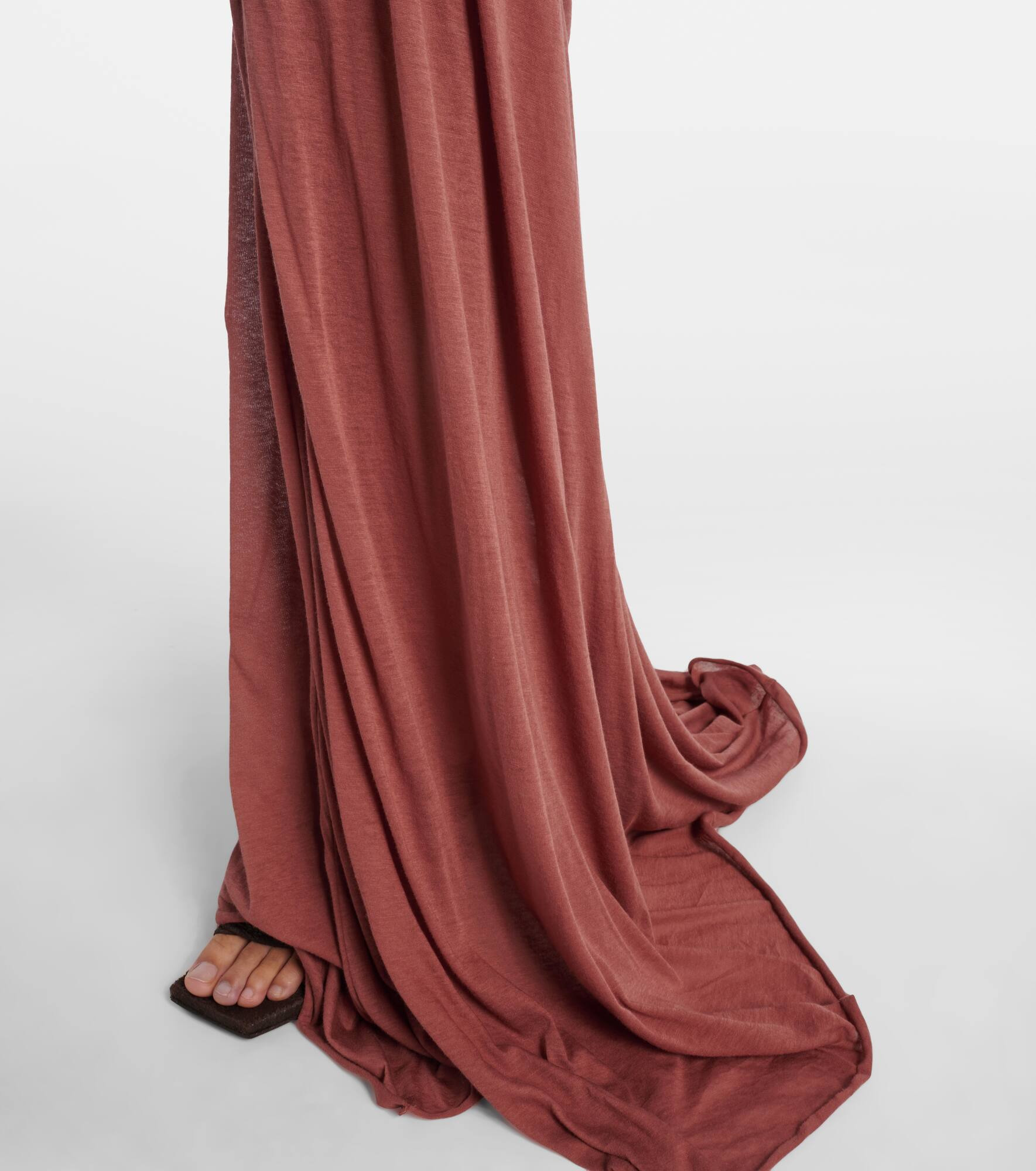 Radiance gathered cotton bustier gown - 5