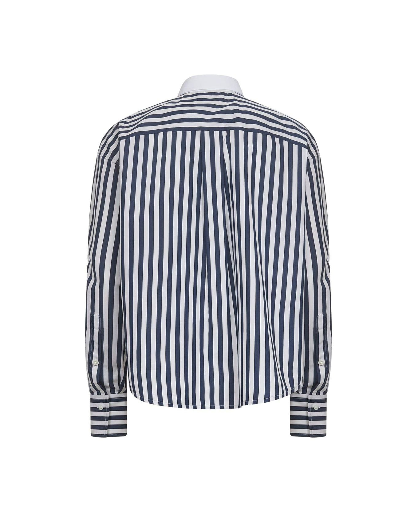 Striped Long-sleeved Shirt - 2