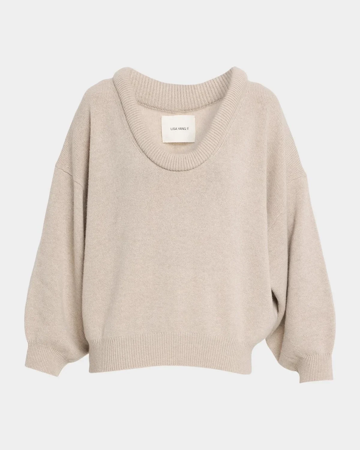 Doria Scoop-Neck Cashmere Sweater - 1