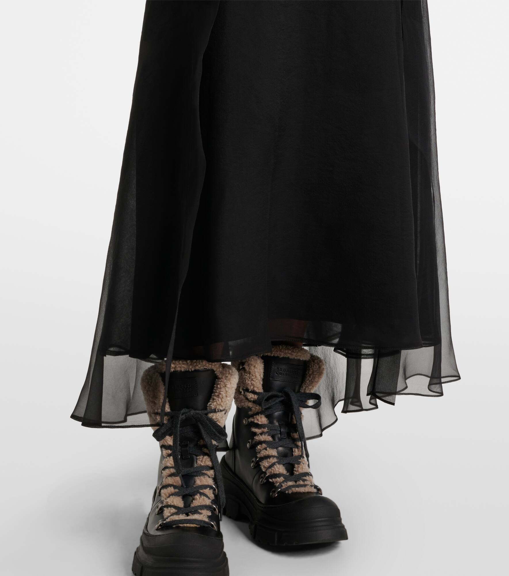 Silk midi skirt - 5