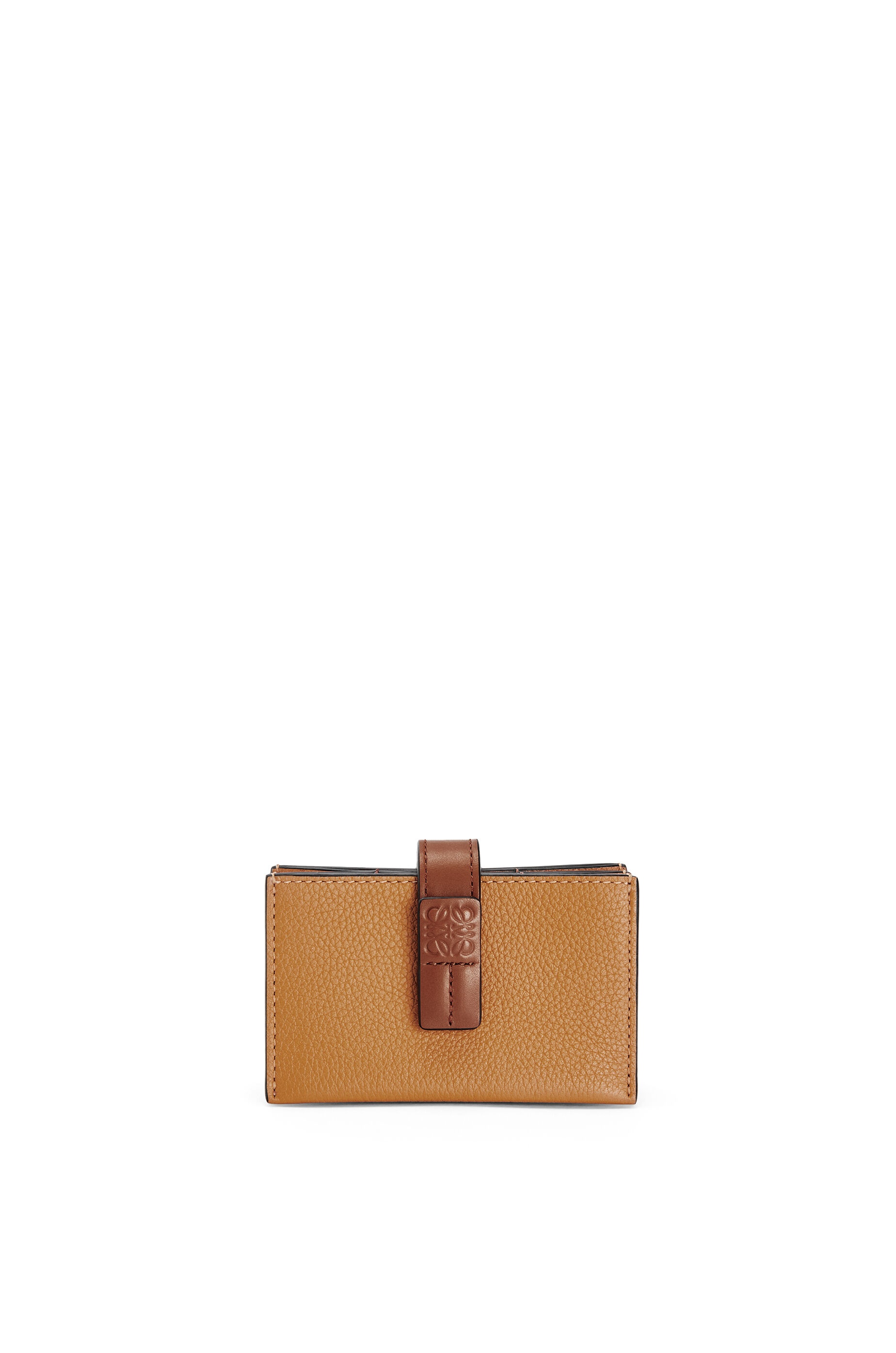 Accordeon cardholder in soft grained calfskin - 1