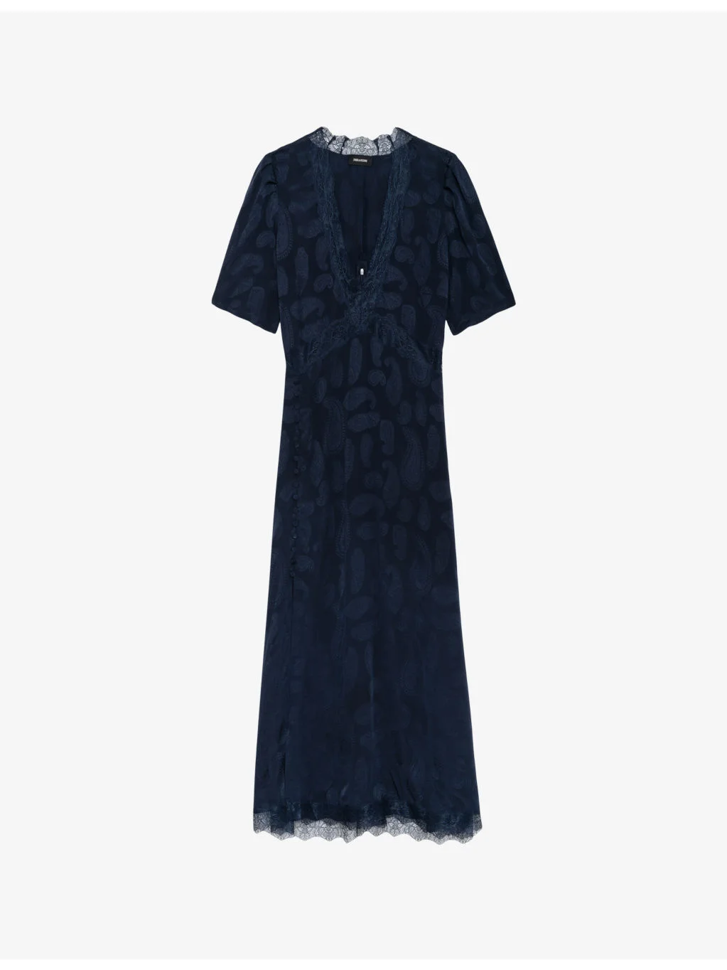 Redox Jacquard Silk Midi Dress - 1