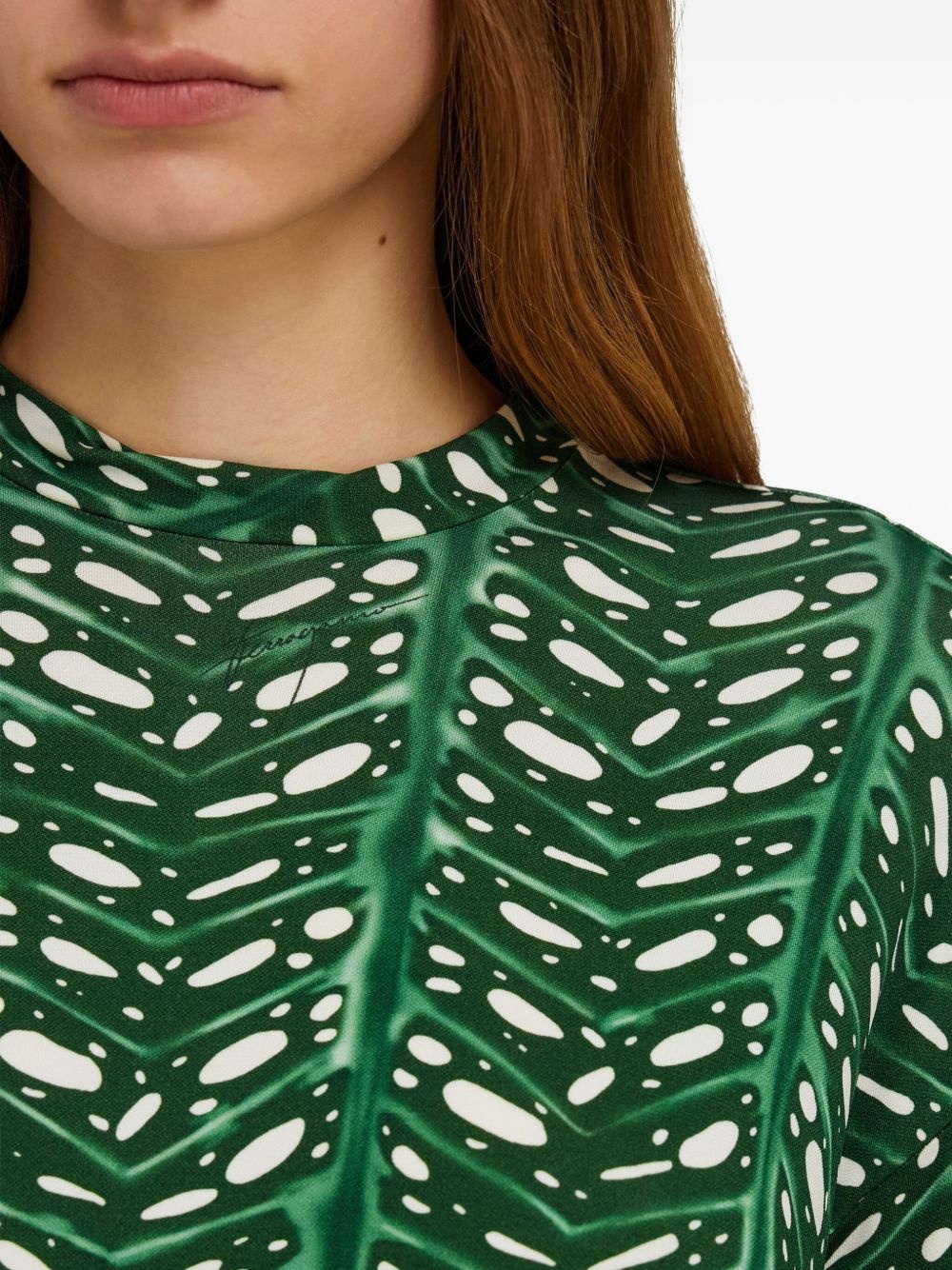 printed mini dress - 4