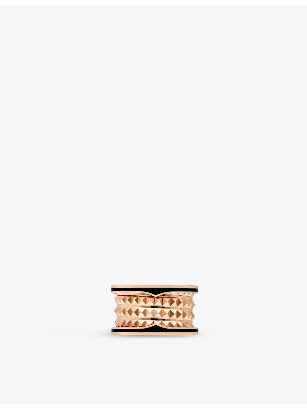 B.zero1 Rock 18ct rose-gold and ceramic ring - 4