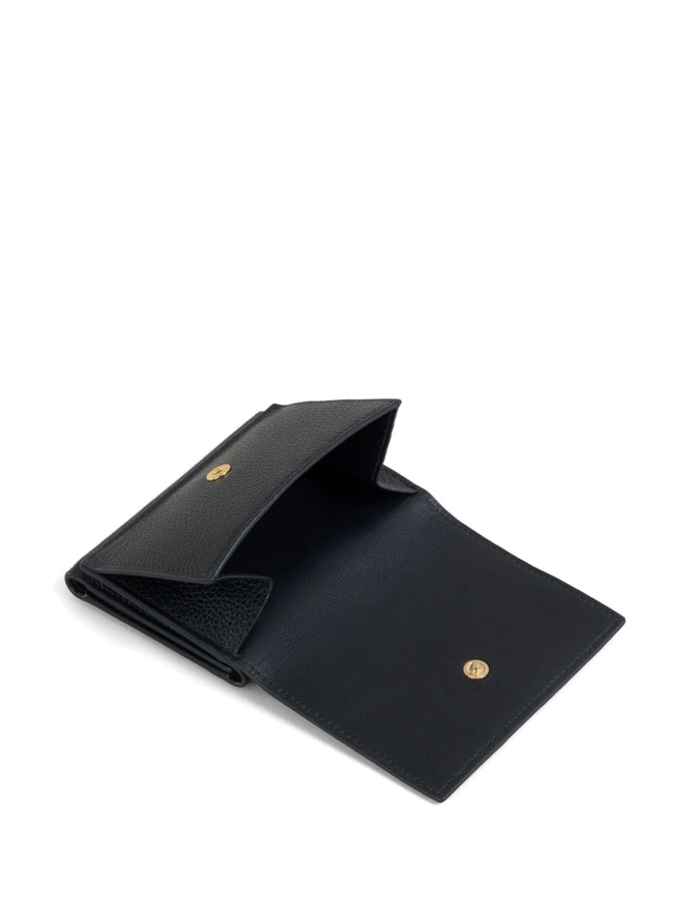 logo-embroidered leather wallet - 5