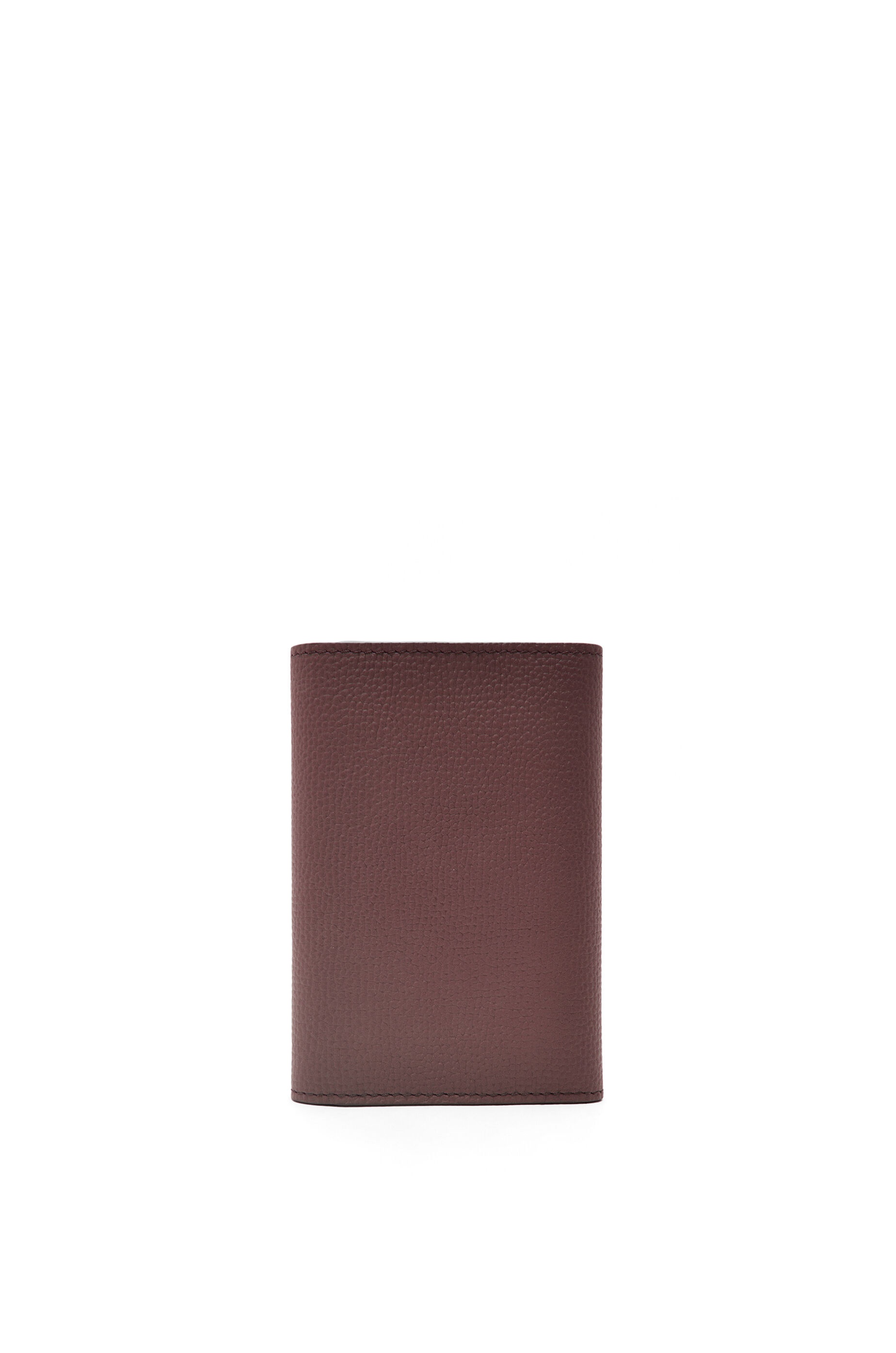 Anagram small vertical wallet in pebble grain calfskin - 4