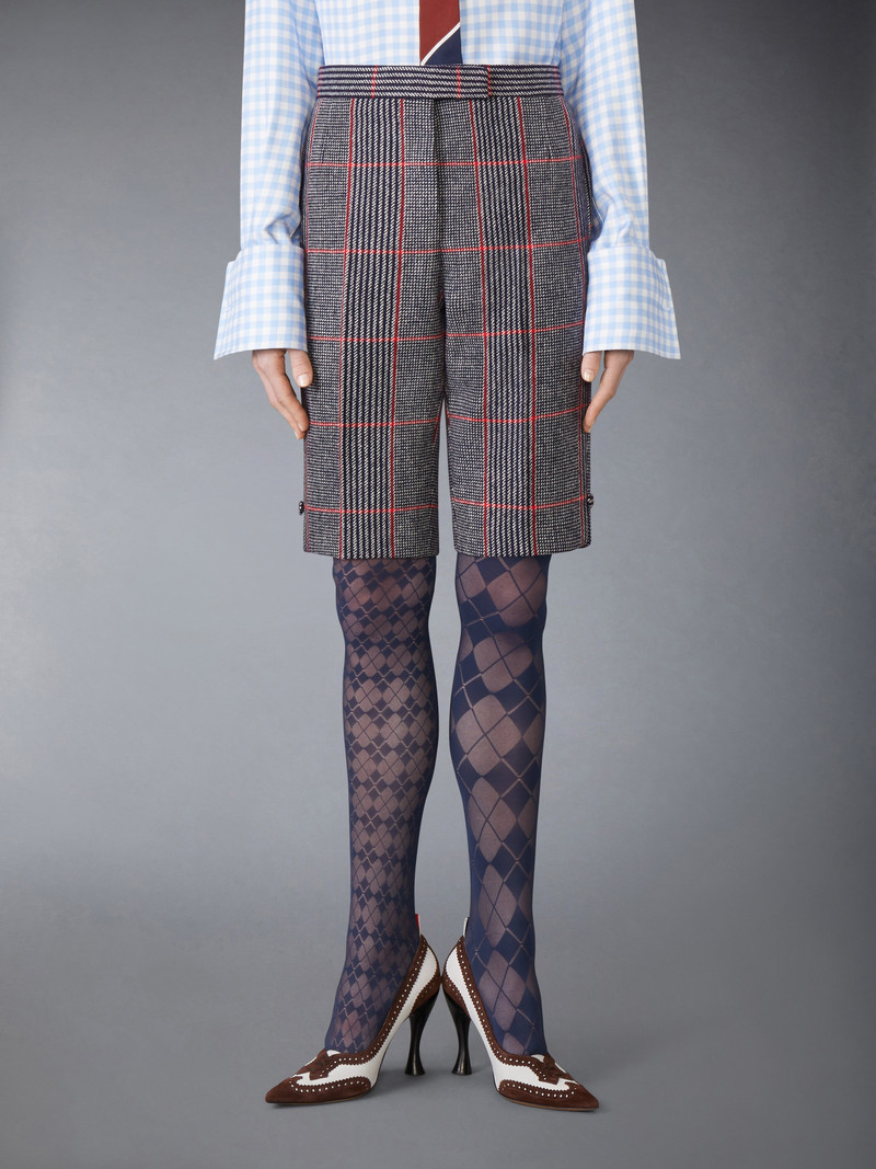 Thom Browne OVERSIZED CHECK HUNTING TWEED BERMUDA SHORT outlook