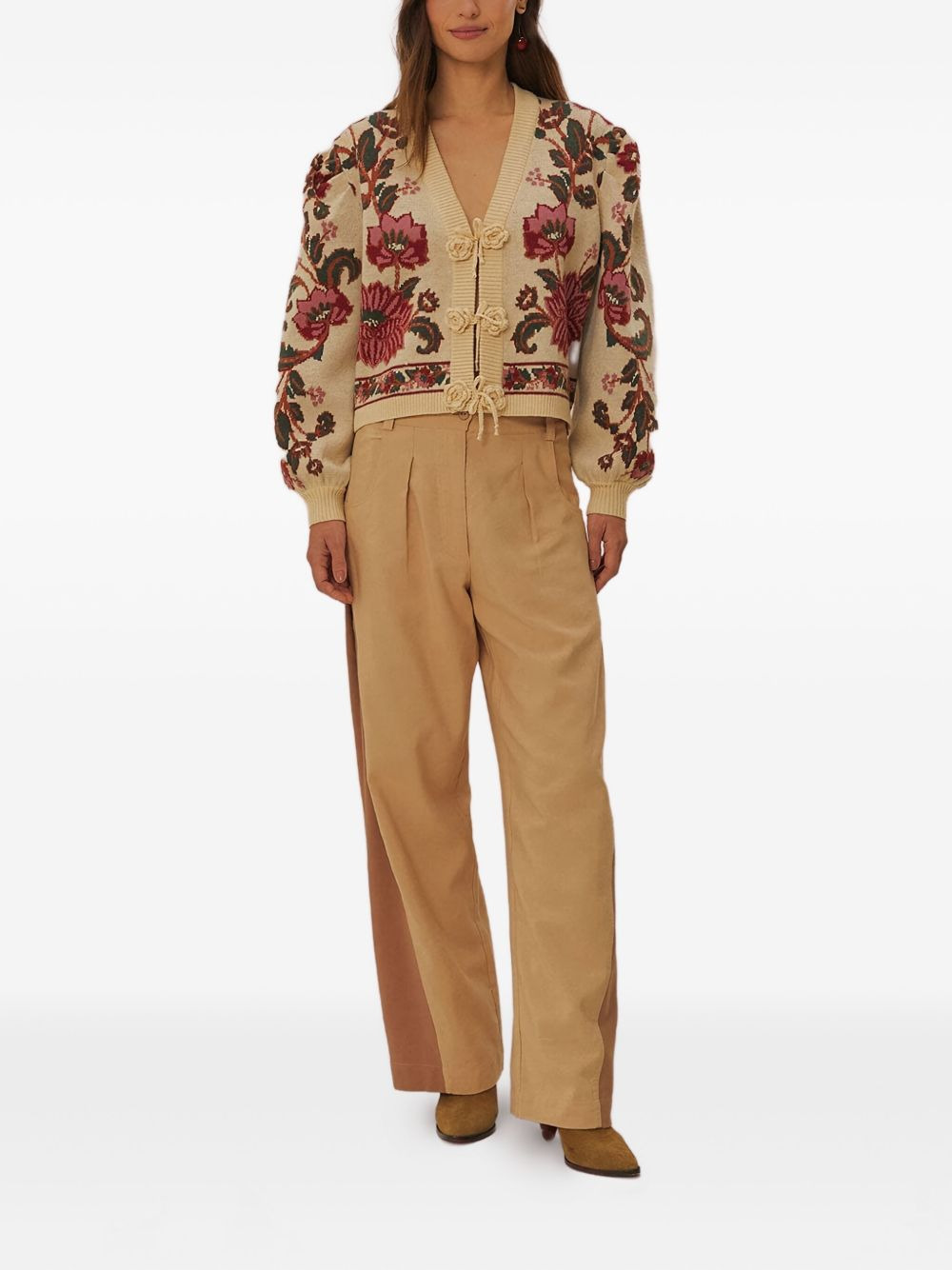 pleated side-panel trousers - 2