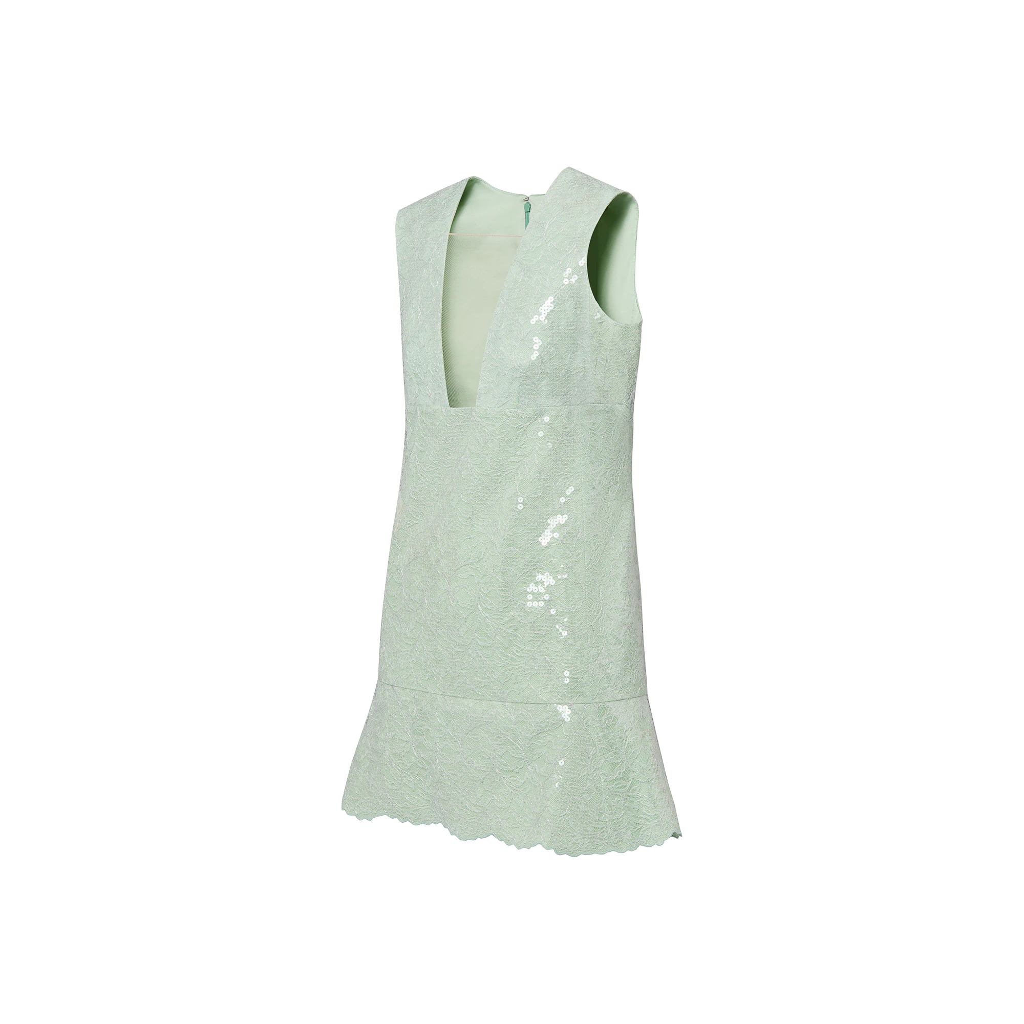 Sequin Lace Mini Dress - 2