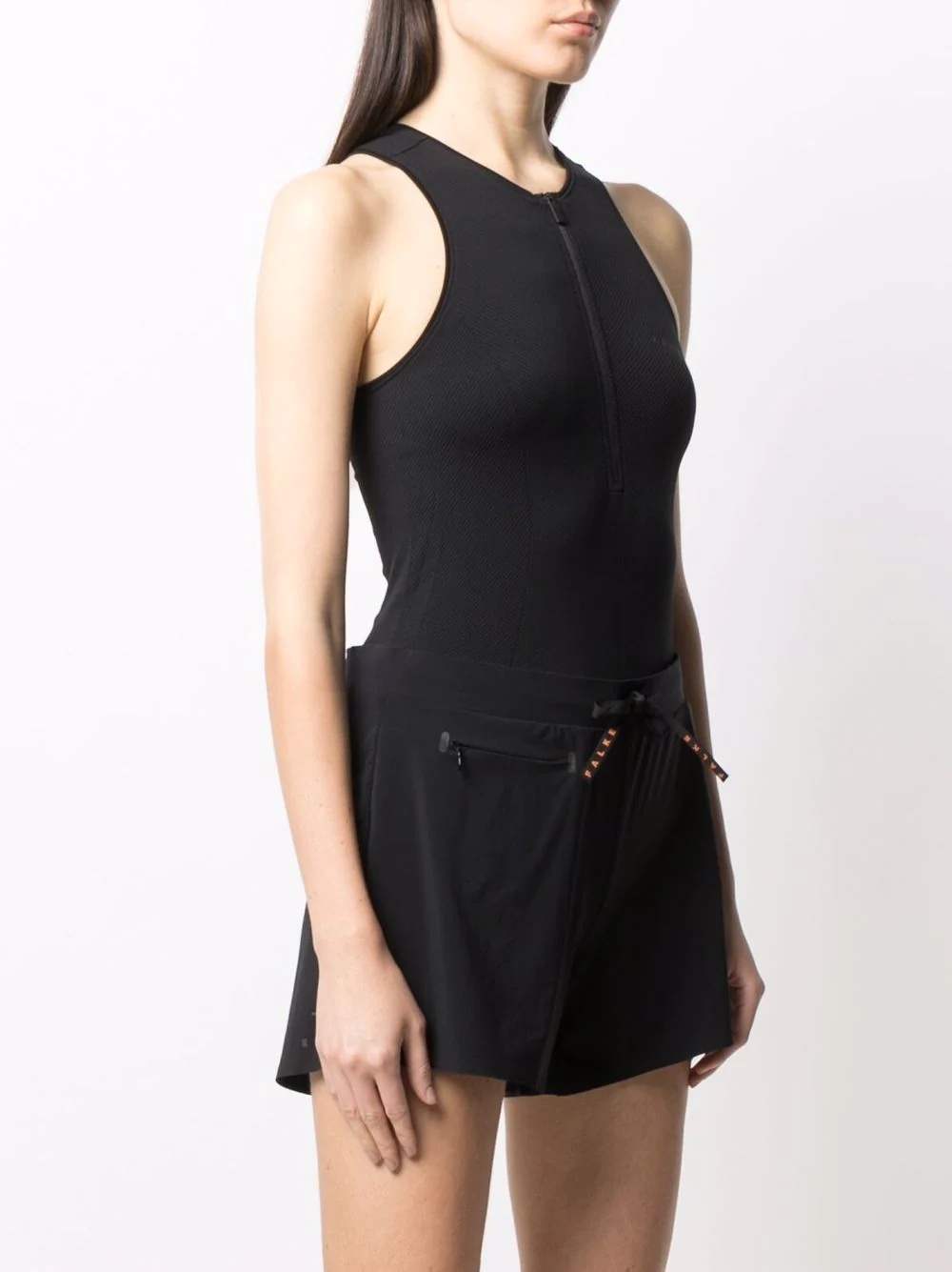 slim-cut zipped vest top - 3