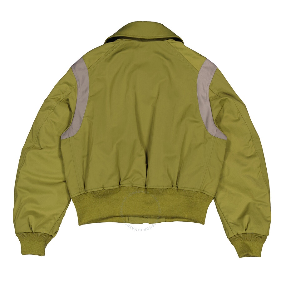 Kenzo Khaki Hana Leopard Dettail Bomber Jacket - 2