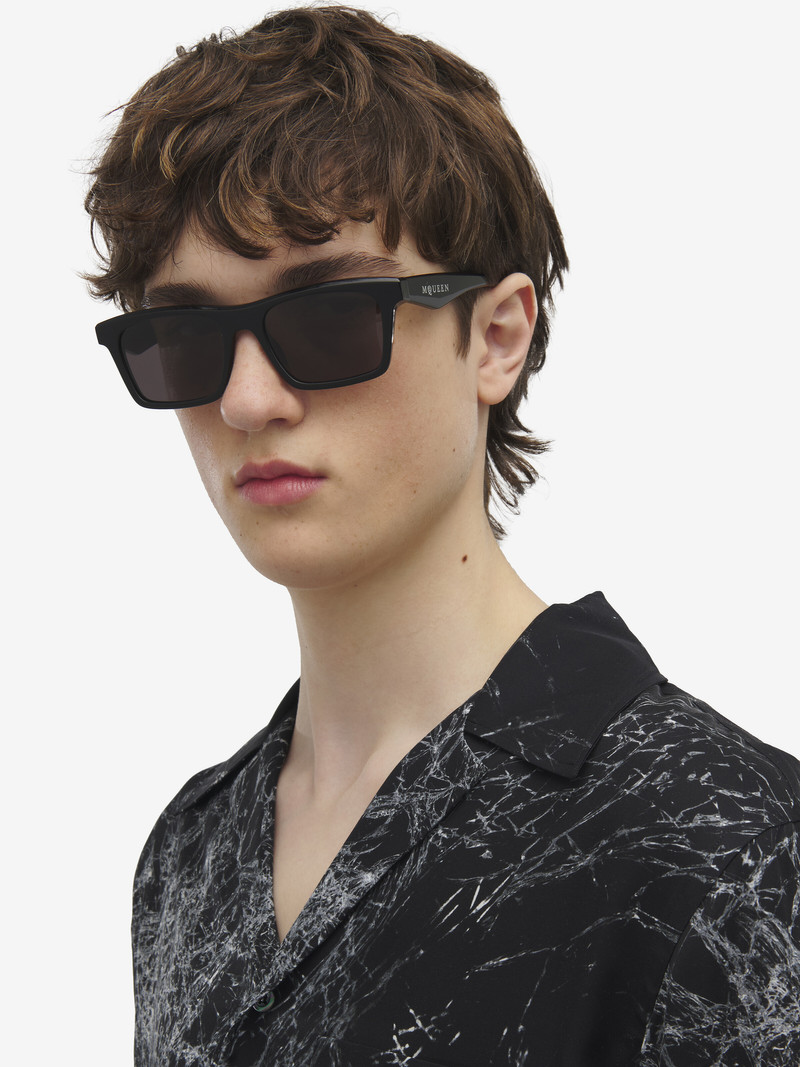 Alexander McQueen McQueen Logo Rectangular Sunglasses outlook