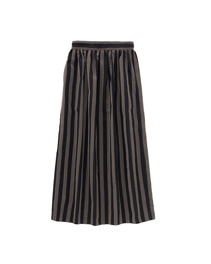 MAXI SKIRT STRIPE (N.D.) W BLACK - 1