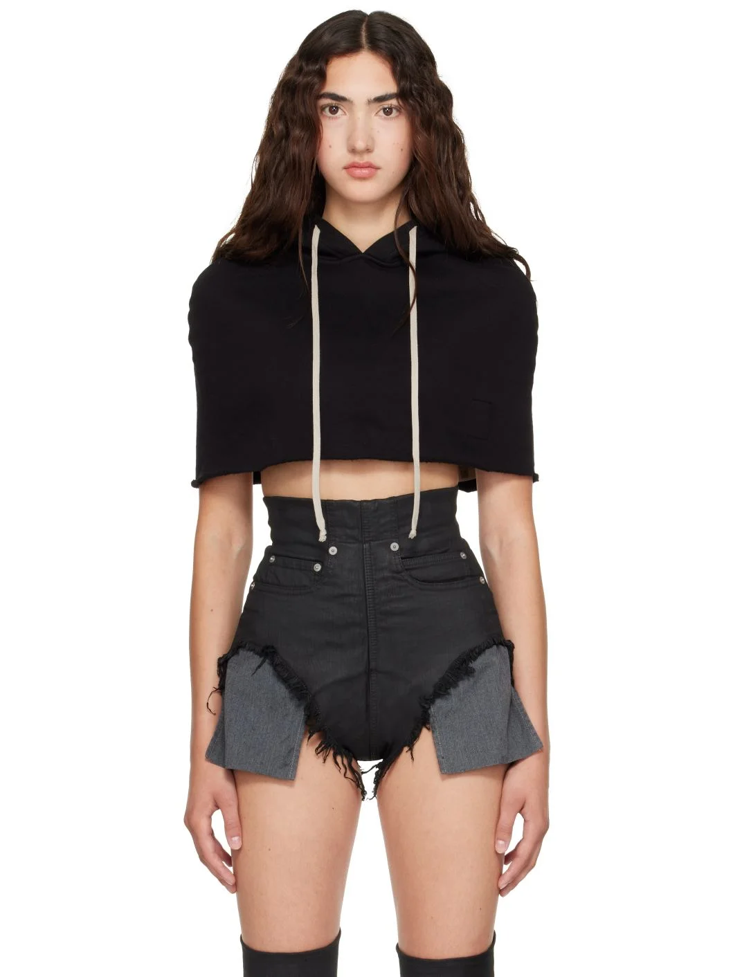 Black Tower Hood Shrug - 1