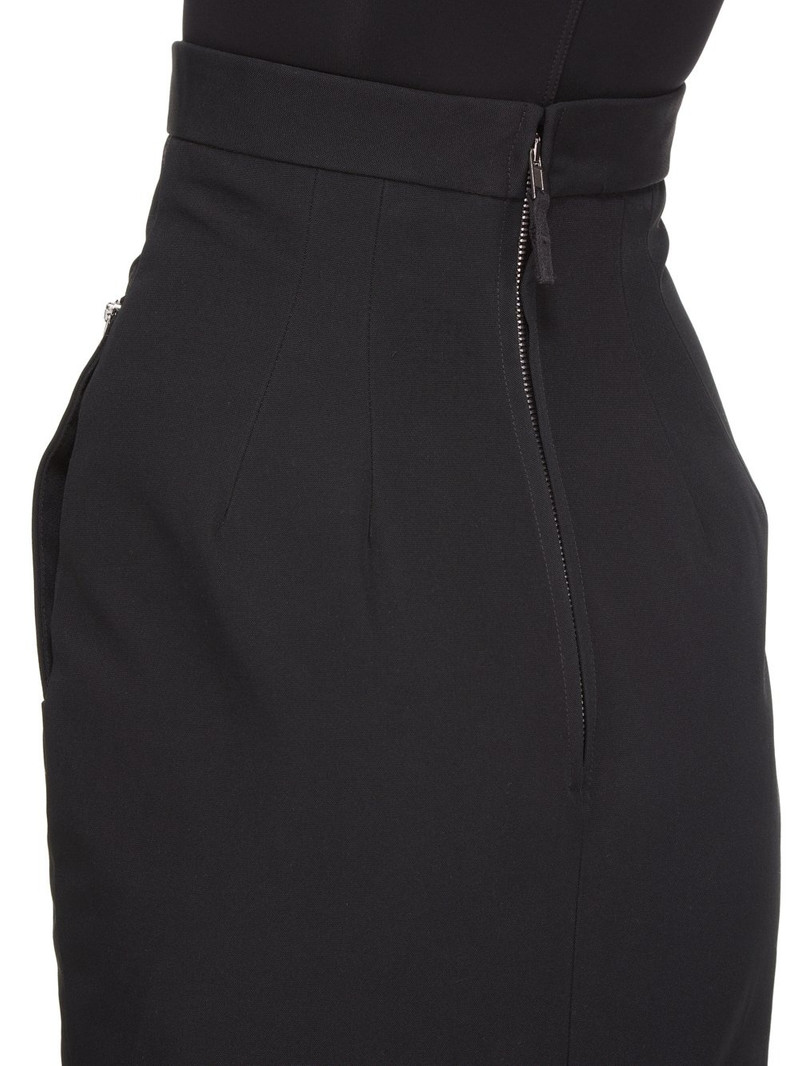 Black Hollywood Canvas Headon Maxi Skirt 5