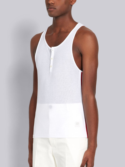 Thom Browne Eyelet Mesh Tank Top outlook