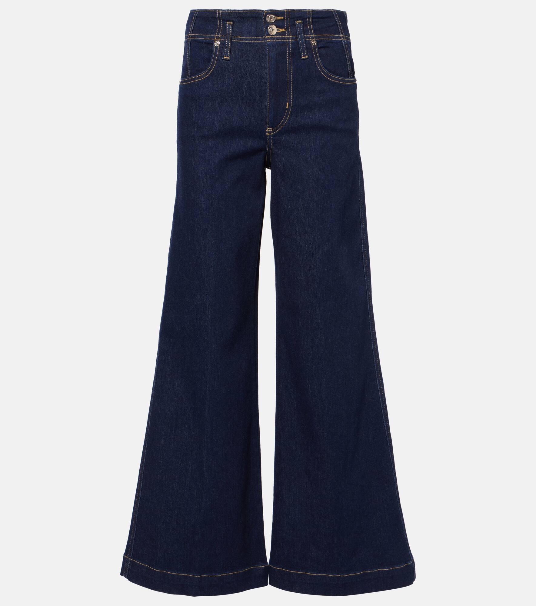 The Seamed Wide high-rise jeans - 1