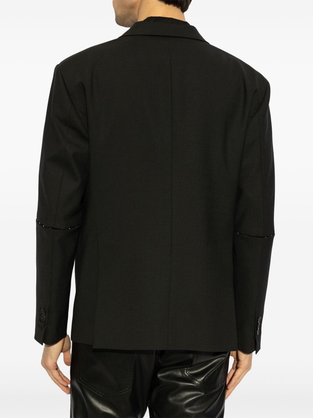 cut-out sleeve blazer - 4