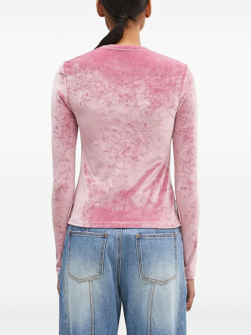 lace-up velvet top 3