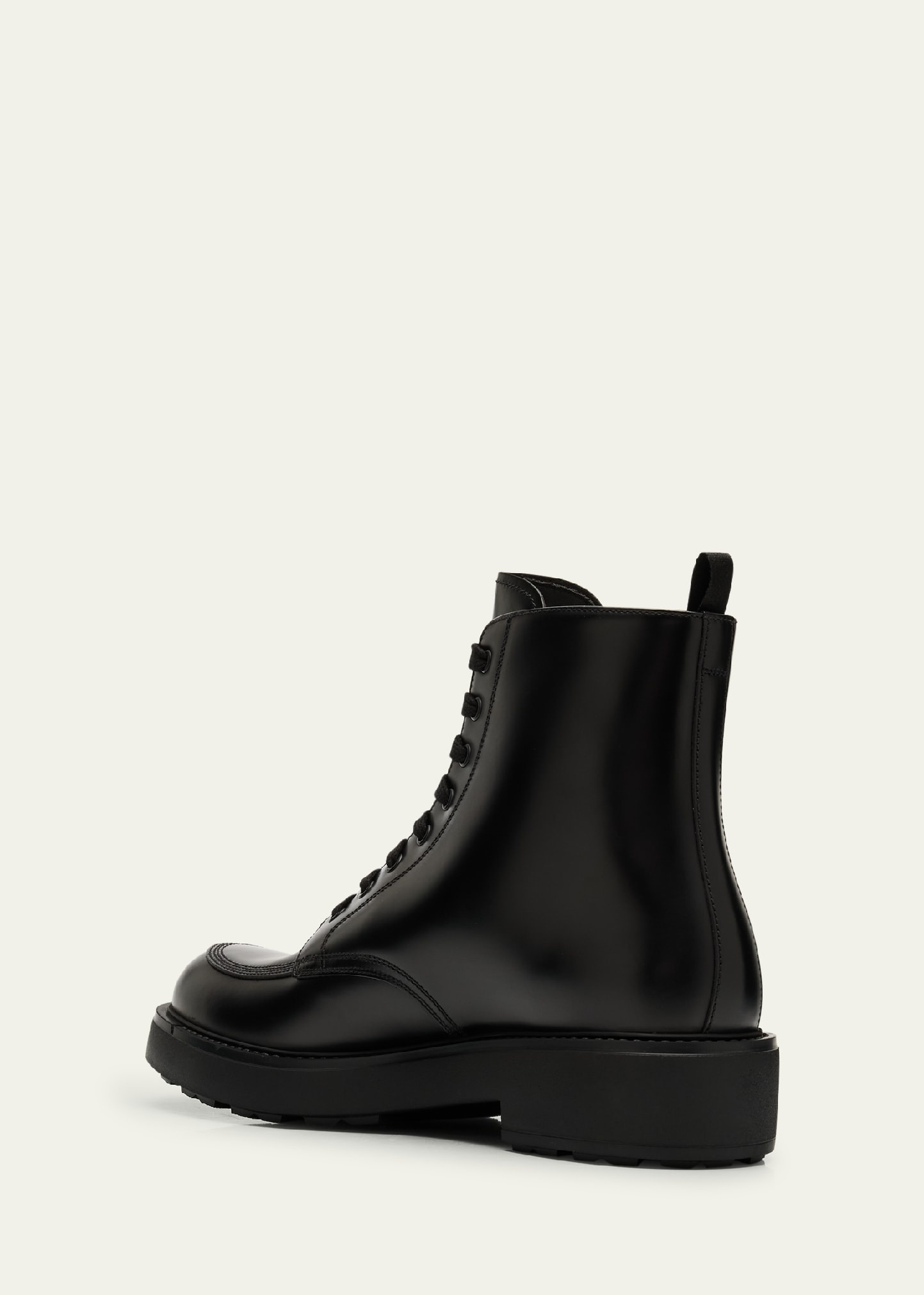 Men's Leather Combat Boots - 2