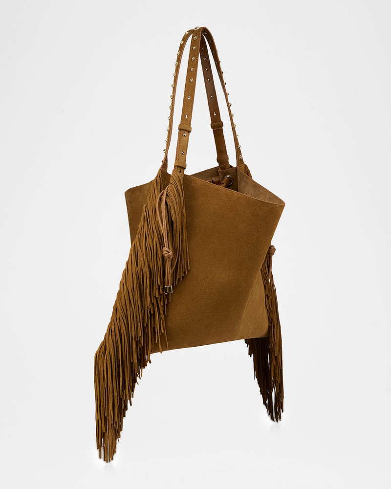 Christian Louboutin Baggy Fringed Tote Bag in Suede outlook