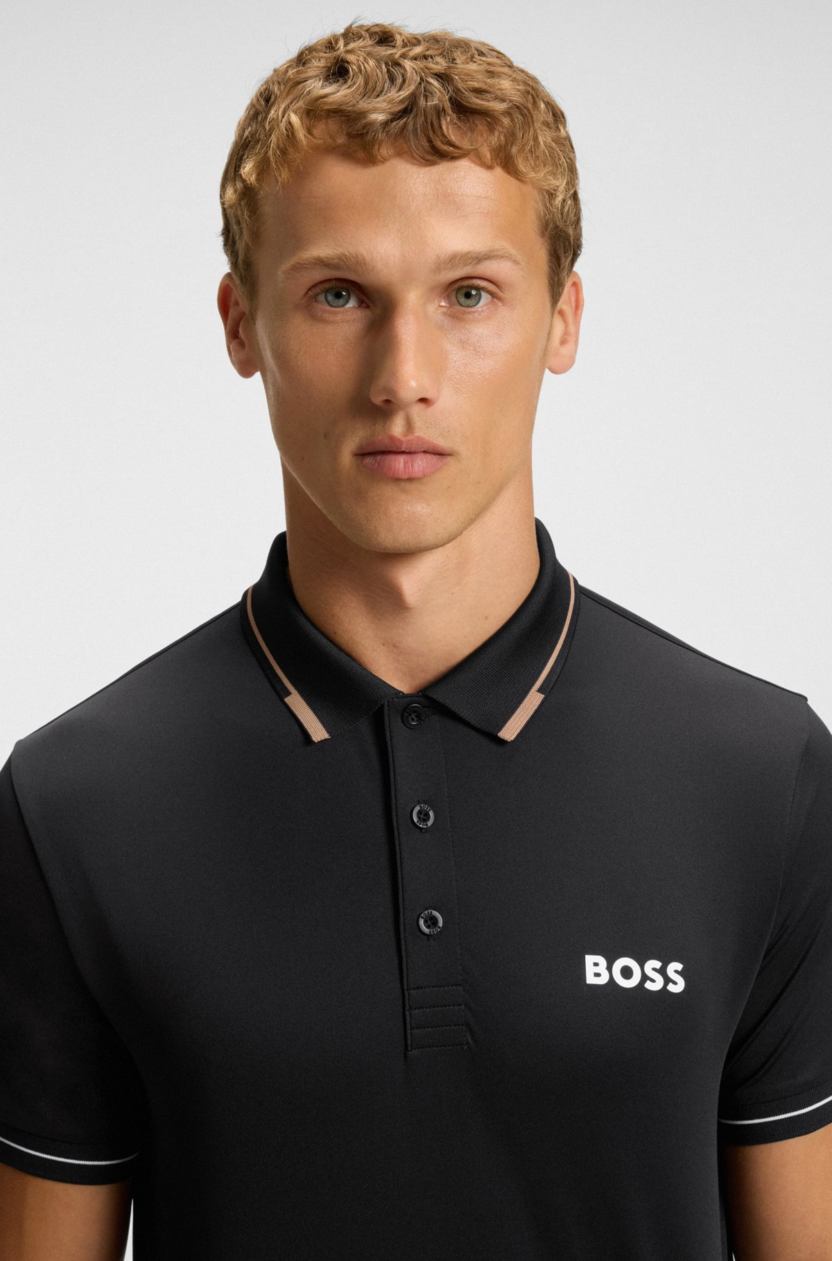 SLIM-FIT POLO SHIRT WITH CONTRAST LOGOS - 3