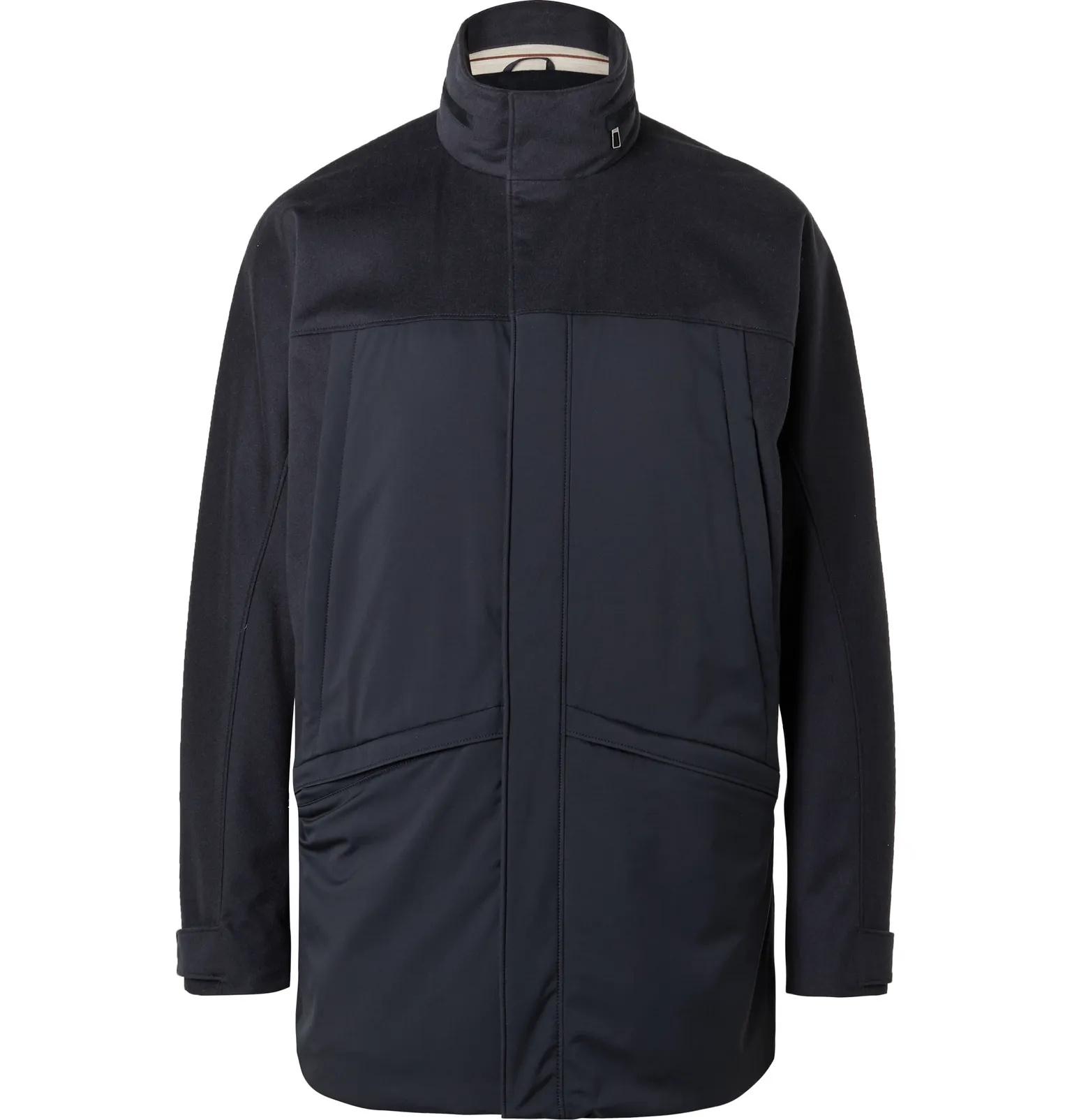 Lanbrook Padded Storm System Shell-Trimmed Virgin Wool and Cashmere-Blend Jacket - 1