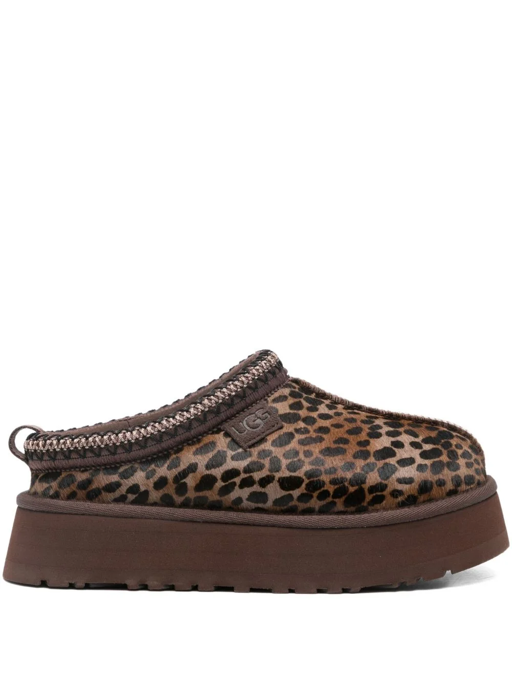 Tazz Caspian leopard-print platform mules - 1