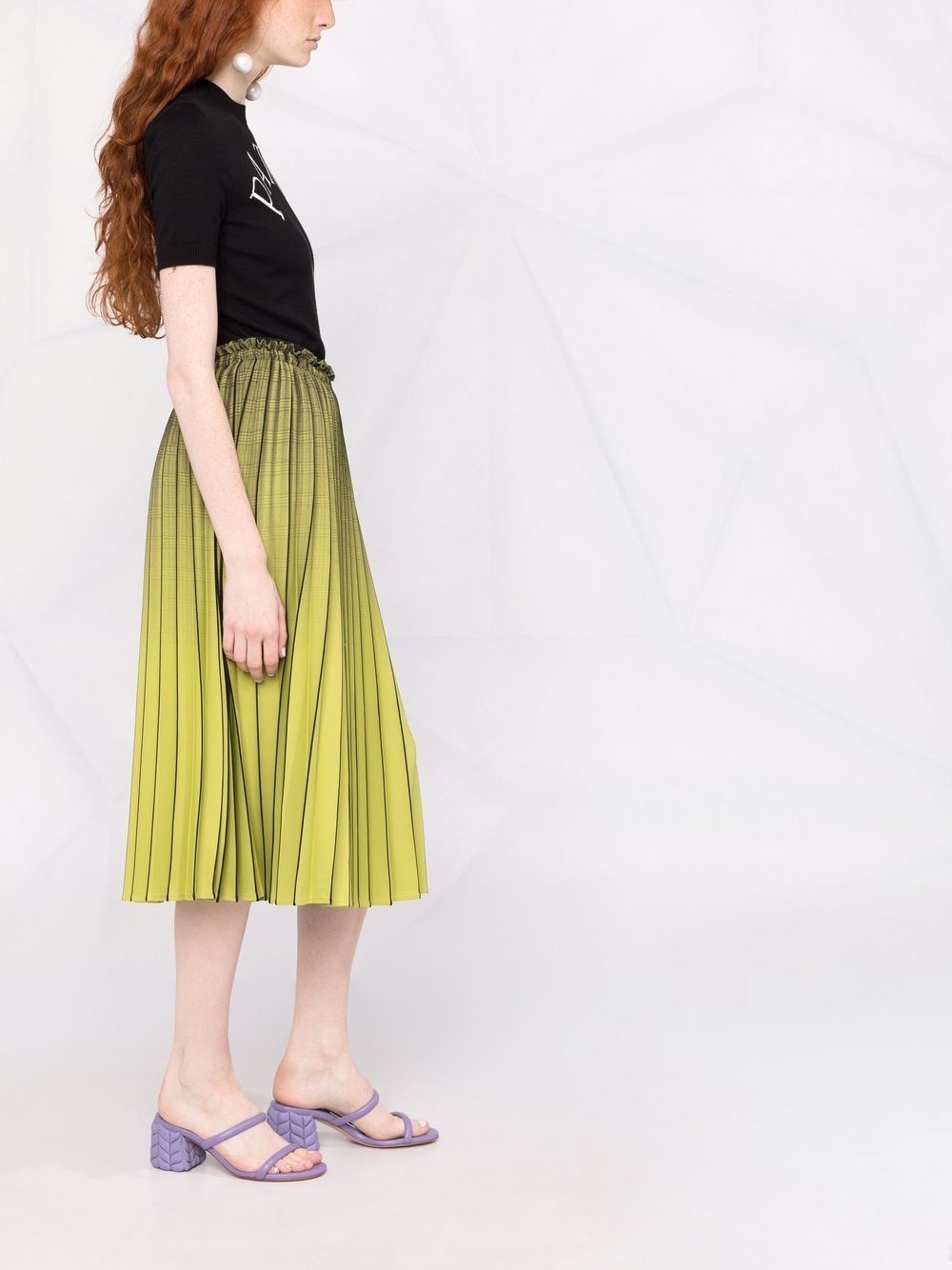 logo-jacquard knitted top - 6